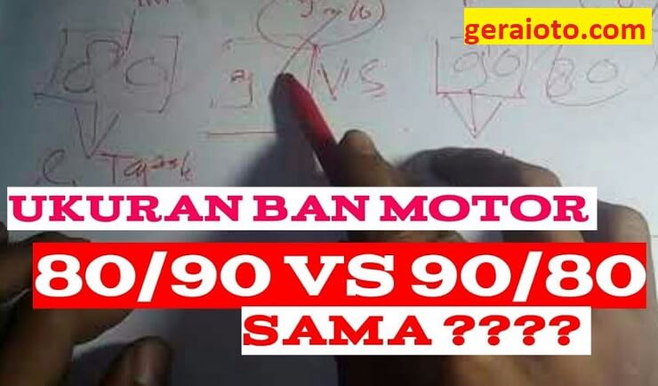 perbedaan ukuran ban 80/90 dan 90/80