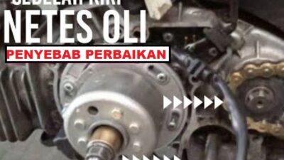 oli motor bocor sebelah kiri