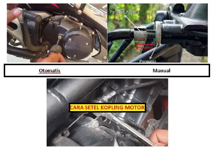 cara setel kopling motor