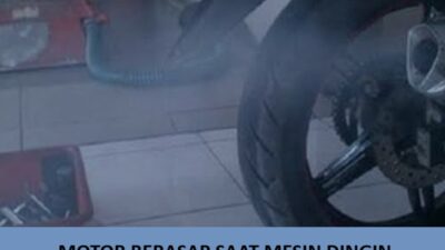 motor berasap saat mesin dingin