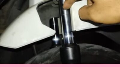 shock depan keras setelah ganti oli