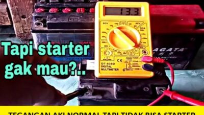 tegangan aki normal tapi tidak bisa starter